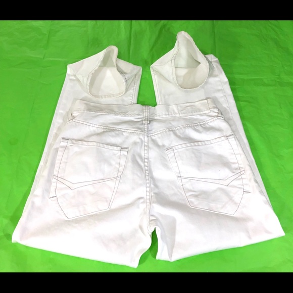 EXPRESS Men’s Jeans SZ 32-30 Slim Straight Leg Whi - Picture 4 of 7